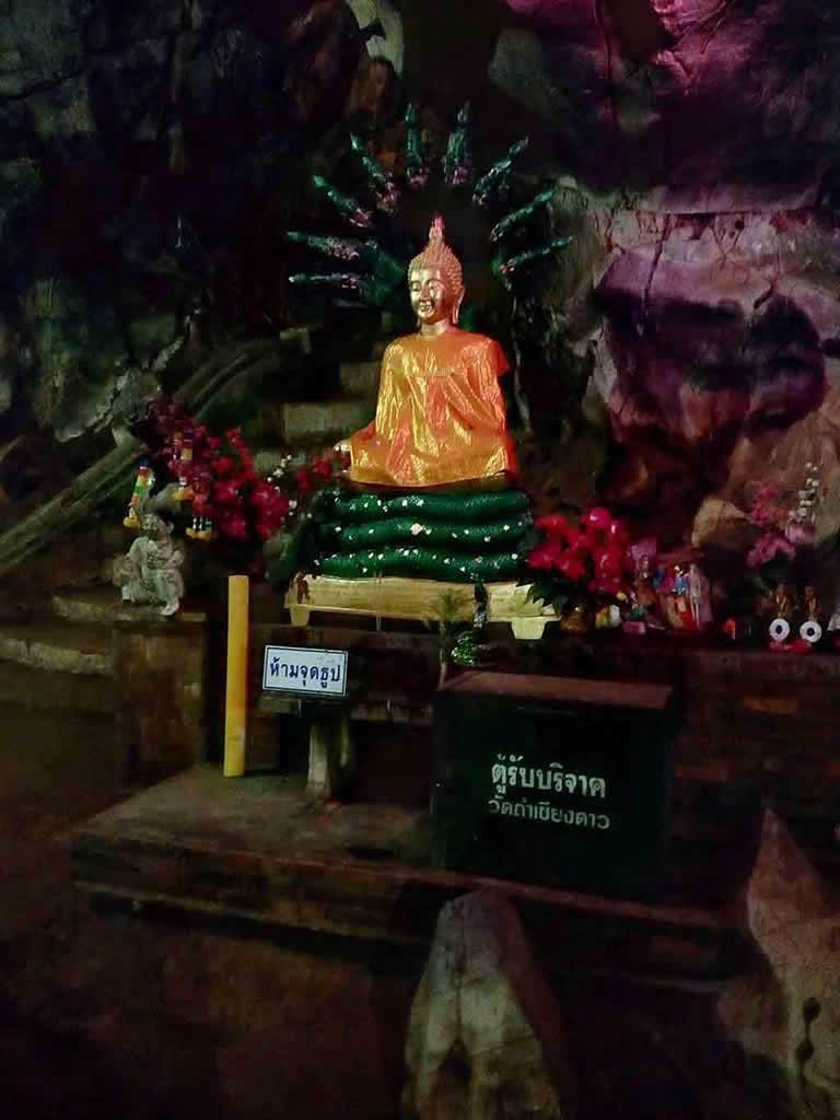 chiang mai,chiang dao cave-buddha in the cave