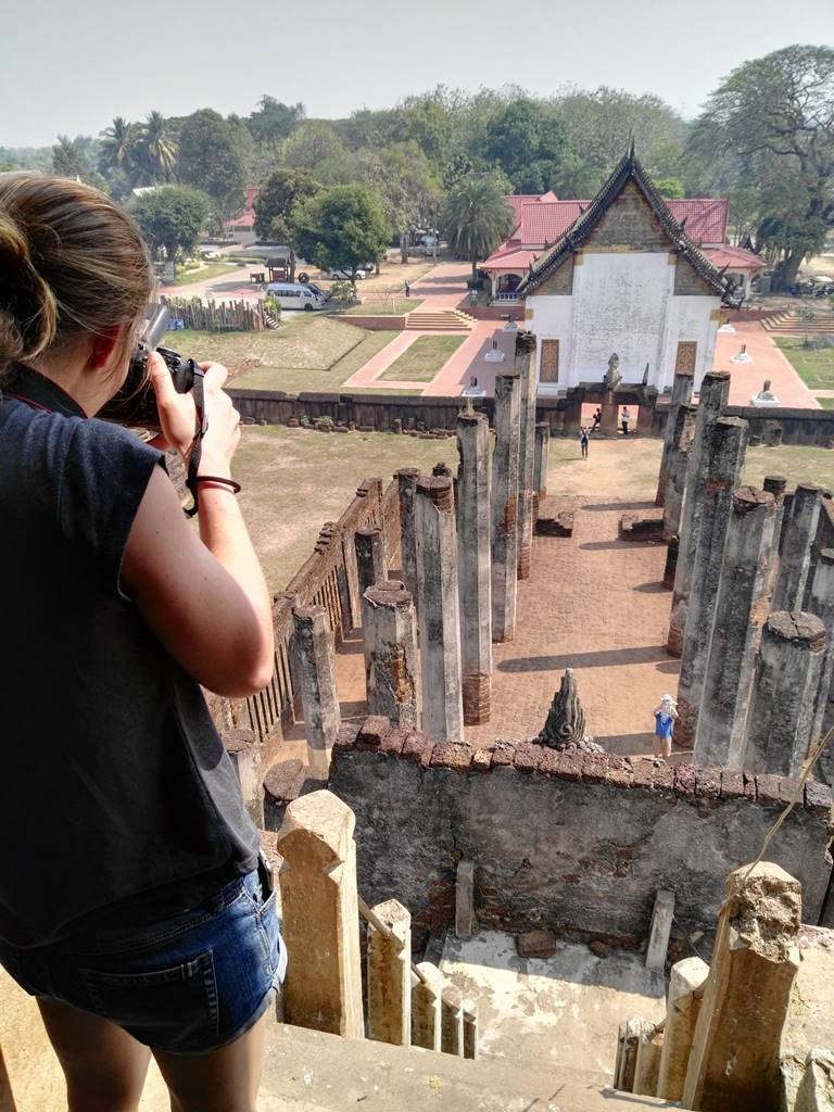 Si Satchanalai, historical park - khmer temple top view