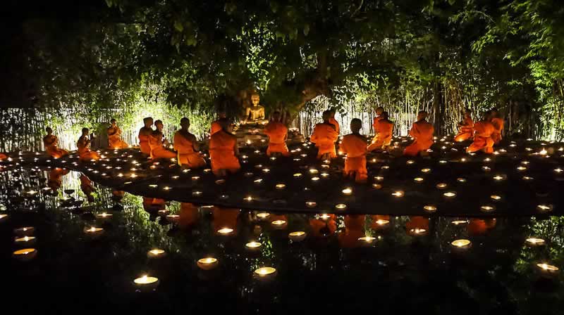 Visakha Bucha - Thailand Buddhist rituals