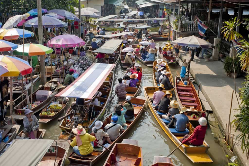 Marché flottant Bangkok