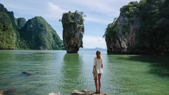 L'île James Bond dans la baie de Phang Nga, Thailande